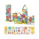 Blocos De Montar Elétricos 125-275PCS, Modelo De Quebra-Cabeça 3D, Kits De Tijolos Plásticos