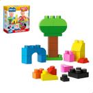 Blocos de Montar Figuras e Formas Sortidos Monte Toys 80 Peças Blocz
