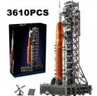 Blocos de montar foguete artemis com 3.610 peças modelo 10341 da marca mega