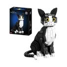 Blocos De Montar Gato Tuxedo 801 Peças Brinquedo Educacional De Gatinho Fofo Para Crianças E Adultos Blocos De Montar Gato Tuxedo 801 Peças Brinquedo Educacional De Gatinho Fofo Para Crianças E Adultos