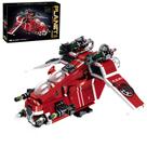 Blocos de Montar JTBBOY Modelo de Nave de Combate 1107 Peças