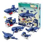 Blocos De Montar Kit 1000 Peças Tubarão Gigante 6 Em 1