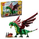 Blocos de Montar Lego Creator Dragão Medieval 3 em 1 Dragão - Fênix - Serpente Marinha - 715 Peças - 31161 Lego