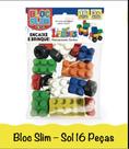 Blocos De Montar Luctoys Blocslim 16 Peças