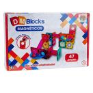 Blocos de Montar Magnéticos DM Blocks 47 Peças DM Toys DMT6765