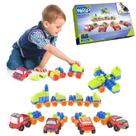 Blocos De Montar Peças Grandes Brinquedo Educativo 68 Pç