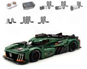 Blocos de montar peugeot le mans 9x8 3.986 peças + motorização e controle remoto mod10716 marca guly
