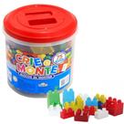 Blocos De Montar Pote Com 75 Peças Crie E Monte - Mini Toy