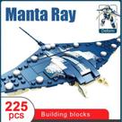 Blocos de Montar Raia Manta 2 em 1 225 Peças, Brinquedo Criativo
