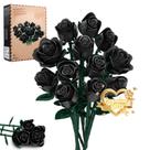 Blocos de Montar Rongmeiz Buquê de Rosa Negra 634 Peças