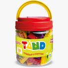Blocos de montar tand 150 peças pote com tampa