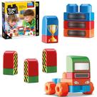 Blocos de montar tchuco blocks caminhao truck com boneco + acessorios 56 pecas na caixa - SAMBA TOYS