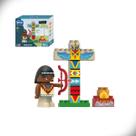 Blocos de Montar Totem da Paz Adventure World 18 Peças Blocz