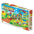 Blocos de Montar Trenzinho Alfabeto e Números 128pçs: A aventura começa agora! Blocos de Montar Trenzinho Alfabeto e Números 128pçs: A aventura começa agora!