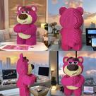 Blocos de Montar Urso Rosa Zangado 3D 9000 Peças, Brinquedo Educativo