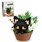 Blocos de Montar WHIZGO Gato Florido 215 Peças Mini Kit Blocos de Montar WHIZGO Gato Florido 215 Peças Mini Kit