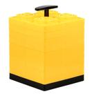 Blocos de nivelamento Camco Fasten T-Handle, 2x2 polegadas, amarelo, pacote com 10