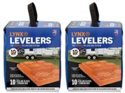 Blocos de Nivelamento Tri-Lynx Lynx Levelers - Pacote com 20 e Bolsa de Transporte