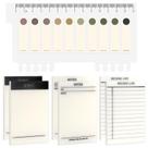 Blocos de notas adesivos NatureTouch transparentes 300 folhas mais 200 abas