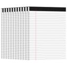 Blocos de notas Ciphyfee 12 un. 21,6 x 27,9 cm 50 folhas pautadas largas