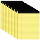 Blocos de notas Ciphyfee 12 un. 8,5 x 11 pol. pautado largo 30 folhas