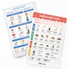 Blocos de notas Tiny Expressions Kids Pretend Play 4x6 80 folhas