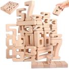 Blocos de Números de Madeira Lasoba 32 Peças Brinquedos de Dígitos 1-10