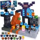 Blocos magnéticos Annexfun Build Magnet Dark Mechanical Castle 100 unidades