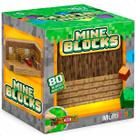 Blocos Magnéticos Construção MineBlocks 80 Peças Casa Pixel