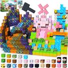 Blocos magnéticos GraceDuck 200 PCS Build Dark Adventure Castle