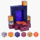 Blocos magnéticos KuabuQu Build Mine World 32 unidades para crianças de 3 a 10 anos Blocos magnéticos KuabuQu Build Mine World 32 unidades para crianças de 3 a 10 anos