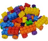 Blocos Monta e encaixar Infantil 65 Peças Grandes Gigantes Didáticos Original