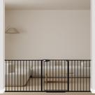 Bloqueio triplo Baby Gate WAOWAO montado sob pressão 207-219 cm