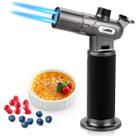 Blow Torch Cadrim Recillable Pro Culinary Double Fire Black