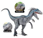 Blue Velociraptor Brinquedo Dinossauro Realista Oenux