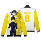 Blues Locks Bachiras Megurus de manga comprida de beisebol Contrast J