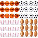 Blulu Mini Foam Sports Stress Balls, pacote 72, 4 tipos, 4 cm