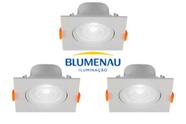 Blumenau spot emb quad 8w led 6500k
