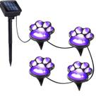 Blunem Luzes Solares de Pegada de Pata para Área Externa, à Prova dÁgua, Conjunto com 4 Blunem Luzes Solares de Pegada de Pata para Área Externa, à Prova dÁgua, Conjunto com 4