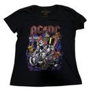 Blusa Ac/Dc Banda de Rock Camiseta Baby Look Bo602