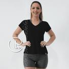 Blusa Academia Ginástica Gola V em Visco PINA