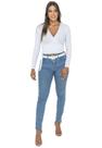 Blusa Adamas Transpassada Canelada