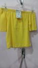 Blusa Adulto Feminina Cigana Tecido Amarela Malha