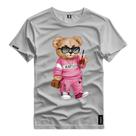 Blusa Algodão Urso Roupa Rosa Bolsa Style Camiseta Unissex Algodao Premium Varias