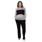 Blusa Amamentação Pós Parto Manga Japonesa Viscolycra Linda Gestante