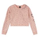 Blusa Amora Cropped Manga Longa Rosa Pluma Blusa Amora Cropped Manga Longa Rosa Pluma