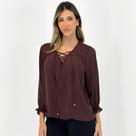 Blusa Anemone Ampla Manga 3/4 Feminina
