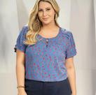 Blusa antúrio cor rosa tamanho G2 (50)
