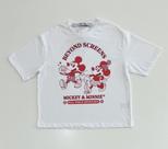 Blusa Authoria Feminina Branca Estampada Mickey Minnie Disney Estilo Casual Conforto Moda Jovem Fashion Look Blusa Authoria Feminina Branca Estampada Mickey Minnie Disney Estilo Casual Conforto Moda Jovem Fashion Look