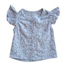 Blusa Awka Dreaming Pajaritos de linho e algodão para mulheres
